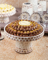Ensemble de service de luxe pour café et douceurs arabes pour le Ramadan et l'Aïd – Décoration élégante pour fête du Moyen-Orient pour l'Aïd Moubarak