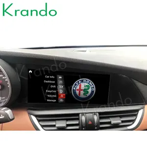 Krando Android 10.0 10.25" 4G 64G For Alfa Giulia 952 2016-2018 Car Radio Player GPS Stereo Audio Navigation Wireless Carplay