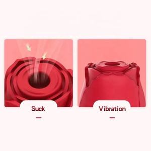 Rose USB-Aufladbarer Vibrator für Frauen Klitoris-Stimulator Saugfunktion 10 Frequenzen 100% Wasserdicht Erwachsenen-Sexspielzeug - Product Image 2