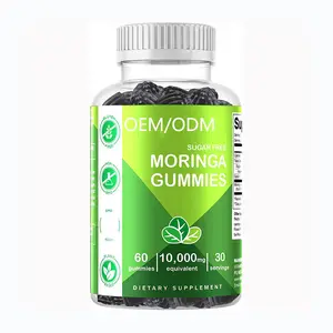 Suplemen herbal OEM langsung dari pabrik untuk meningkatkan suplemen Moringa bebas gula imitas