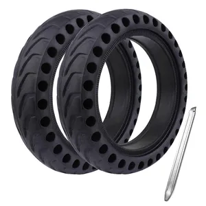 8.5 pollici antideflagrante tubeless design a nido d'ape ammortizzatore smorzamento pneumatici e ruote per scooter in gomma solida sostituzione