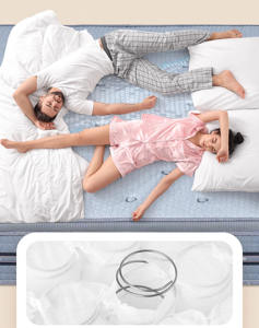 Matelas de luxe en mousse à mémoire de forme et ressorts ensachés de qualité supérieure, taille King, en gros - Product Image 5