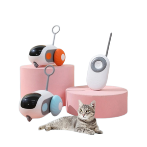 ของเล่นออกกำลังกายสำหรับแมวอัจฉริยะพร้อมหนูหุ่นยนต์และไม้ขนนกเต้นรำ ควบคุมด้วยรีโมท สนุกสุดเหวี่ยง - Product Image 4