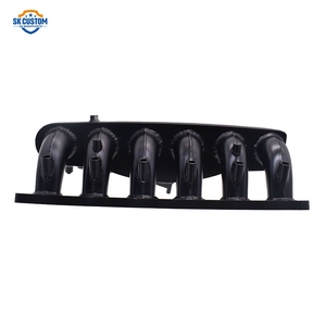 Collecteur d'admission en aluminium noir à 6 injecteurs pour moteur <span class=keywords><strong>N54</strong></span> BMW E60 E61 E82 E88 E89 E71 E90 E92 135i <span class=keywords><strong>335i</strong></span> - Product Image 4