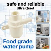 Pompe miniature BLDC de qualité alimentaire à faible bruit 6W DC pour machine à glaçons et distributeur d'eau