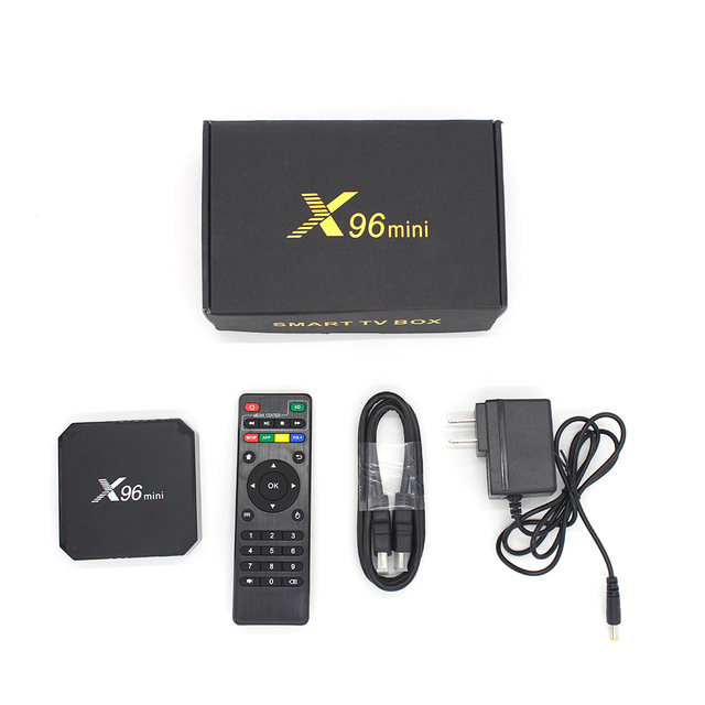 X96mini Android 11 Set-Top TV Box with 1/2/8/16GB 4K Dual 2.4GHz/5.8GHz Wifi Quad Core S905W2-4K Android TV Box