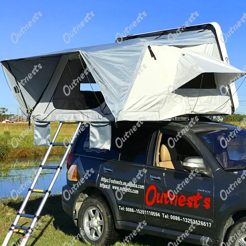 סוכך מקלט שמש אוטומטי חופה קרוואן Camper גג קשיח מעטפת גג רכב קמפינג