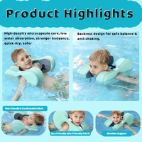 PiaoPiaoFish Bouée de natation portable pour enfants avec anneau d'épaule en EPE, flotteur de bras, haute sécurité, flottabilité équilibrée, écologique
