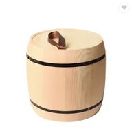 Vente en gros de mini boîte ronde recyclable en bois de paulownia écologique emballage de grain de café et de vin