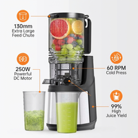 Geoptimaliseerde 5,11 inch extra brede mond opening slowjuicer met hoge sapopbrengst, fruitpers, koudgeperste slowjuicer