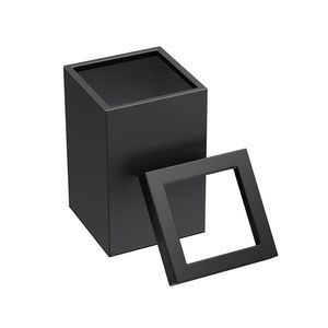 <span class=keywords><strong>Poubelle</strong></span> en acier inoxydable <span class=keywords><strong>de</strong></span> 3 gallons avec couvercle amovible, étanche, antirouille, noir mat, pour <span class=keywords><strong>salle</strong></span> <span class=keywords><strong>de</strong></span> <span class=keywords><strong>bain</strong></span>, chambre à coucher, bureau - Product Image 2