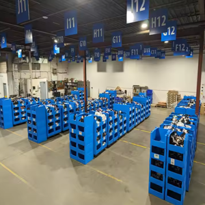 Kích thước tùy chỉnh trọng lượng nhẹ Stackable chọn Thùng cường độ cao sóng nhựa hộp lưu trữ cho kho lưu trữ cho quần áo - Product Image 6