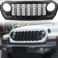Grille Avant ABS Nouveau Design 2026 pour Jeep Wrangler JL 2018++ Gladiator JT NTRIX L1002 Avec/Sans Trou de Caméra