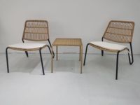 Gartenlounge Set Merax 3-teiliges Usine Guangdong Vente en gros House Doctor Chaise longue Loka