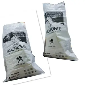 50kg woven polypropylene bags sacks for packing aggregate 100% tapioca corn starch seed plastic with pe liner