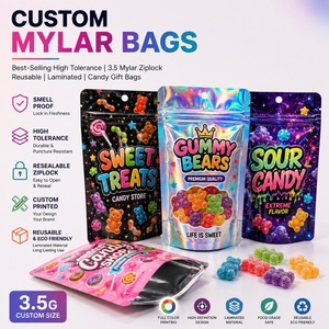 Bolsas de Regalo de Plástico Mylar 3.5 con Cierre Hermético, Reutilizables, Laminadas, Personalizadas, de Alta Resistencia, las Más Vendidas - Product Image 1