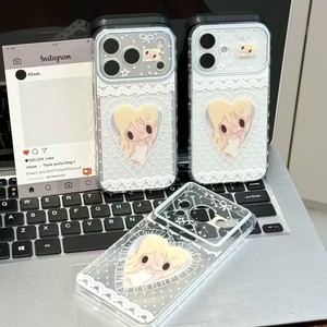 เคสลายหัวใจสีบลอนด์สำหรับสาวหวาน ดีไซน์น่ารัก วัสดุ TPU คุณภาพสูง ป้องกัน 360 องศา สำหรับ iPhone 17 Pro - Product Image 3