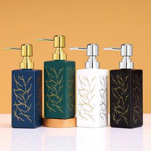 Contenitore Personalizzato per Igienizzante Mani da 250ml - 500ml, Nuovo Dispenser in Vetro Rotondo per Sapone Liquido e Schiuma Lavamani - Product Image 5