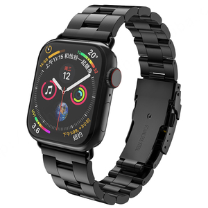 Bracelet en acier inoxydable 316L de luxe pour montre série 1-4 38 mm/40 mm 42 mm/44 mm, 4 couleurs disponibles - Product Image 4