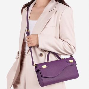 Customized Luxury Classic PU Leather Handbag Designer Logo Brand New Durable Lightweight Shoulder <b>Bag</b> Fashionable Wallet Dinner - Product Image 3