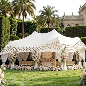 Carpa Elástica de Poliéster Color <span class=keywords><strong>Queso</strong></span> para Bodas y Fiestas en Interiores y Exteriores, Protección UV, Tamaño Personalizado Disponible - Product Image 6