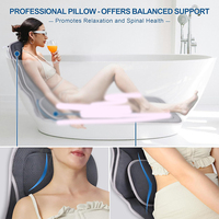 SUREWALHOME Oreiller de bain complet pour baignoire-Oreiller de baignoire extra long et épais avec tête, dos et soutien lombaire Coussin de spa