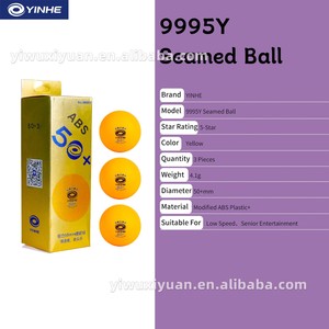 Pelotas <span class=keywords><strong>de</strong></span> Tenis <span class=keywords><strong>de</strong></span> Mesa YINHE 9995Y y 9996Y: Pelotas <span class=keywords><strong>de</strong></span> <span class=keywords><strong>Ping</strong></span> <span class=keywords><strong>Pong</strong></span> con Costuras <span class=keywords><strong>de</strong></span> ABS <span class=keywords><strong>de</strong></span> 50+mm y 55+mm para Entretenimiento <span class=keywords><strong>de</strong></span> Adultos y Principiantes - Product Image 5
