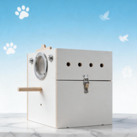 Nichoir vertical en bois suspendu pour oiseaux, incubateur, cage de reproduction, accessoire pour animaux de compagnie pour petits oiseaux et perroquets