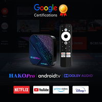 Boîtier TV Android 11 Hako Pro certifié Google, 2+16 Go de RAM, lecteur multimédia en streaming 4K HD
