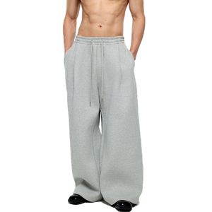 Pantalon de survêtement classique taille haute pour homme, coupe ample et décontractée, style streetwear, avec cordon de serrage à la taille élastique - Product Image 3