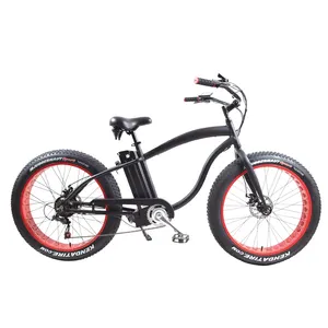 2020 mais moda bicicleta gorda pneu elétrico 48v 500w praia cruiser ebike safeway GT-26F2 neve gorda ebike