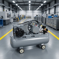 Meilleur prix 2HP 100L mobile 2 cylindre V-0.12 piston compresseur d'air à entraînement par courroie avec roues