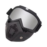 Lunettes de moto intégrales réglables, anti-poussière, pour motocross, dirt bike, moto tout-terrain, respirantes, pour le cyclisme en extérieur