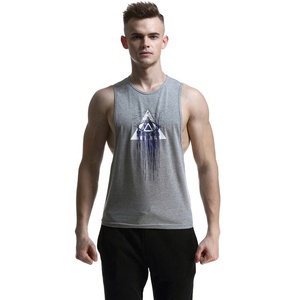 Nouveaux débardeurs de sport pour hommes, coupe ajustée, 100% coton, personnalisables avec logo, prix usine. - Product Image 3