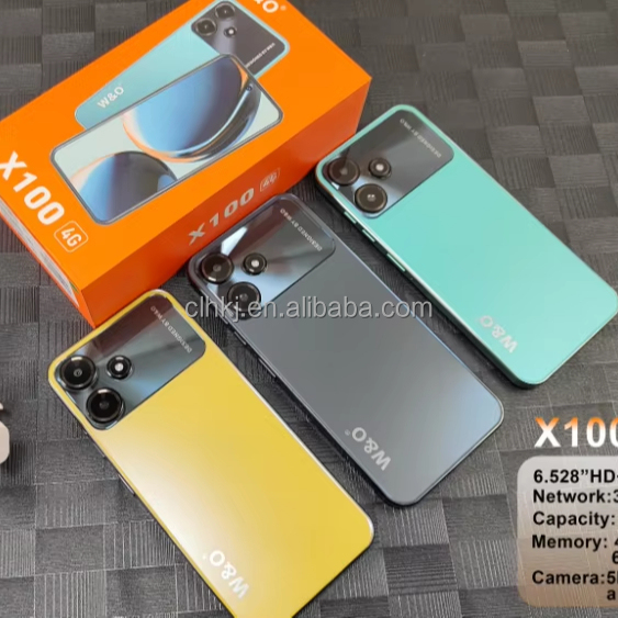 Hot Sale Original China Brand X100 4G+64GB Smartphone MTK Chipset Supports LTE Dual SIM Gaming Cellular Phone Cheap Price