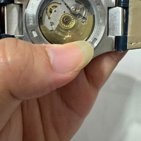 Montre automatique pour homme avec phases lunaires, bracelet en cuir et acier inoxydable