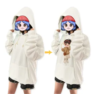 USA size M to 5XL White Sublimation Blank Volleyball softball hoodie women's men's Plus Size baseball hoodies for custom