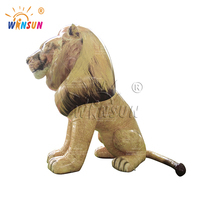 León Inflable Gigante de PVC de WINSUN para Decoración y Publicidad, Resistente al Agua, Tamaño y Color Personalizables, Fácil de Instalar, para Eventos Temáticos