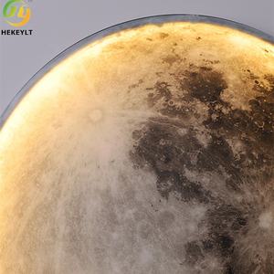 <span class=keywords><strong>Lampe</strong></span> murale LED moderne en forme <span class=keywords><strong>de</strong></span> lune, pour chambre à coucher, hôtel, vintage, Zhongshan, intérieur, fer noir, décoration <span class=keywords><strong>de</strong></span> la maison - Product Image 5