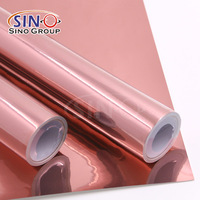 Matériaux pour affiches, bricolage, artisanat, feuilles de vinyle autocollantes en PVC holographique chromé rose or arc-en-ciel, autocollants en vinyle