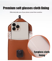Portefeuille magnétique universel pour téléphone, sac bandoulière en cuir, accessoires de téléphone portable pour hommes, étui de téléphone portable, antichoc, anti-rayures