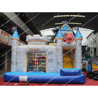Nouveau design Dragon Castle Combo aire de jeux amusante PVC château gonflable Combo Bounce House saut aire de jeux gonflable