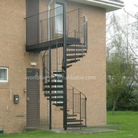 Escalier en colimaçon métallique rotatif YL METAL, design moderne, extérieur, facile à installer