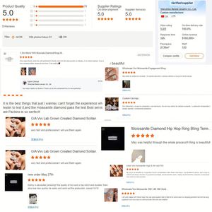 แหวนหมั้นเพชร VVS Moissanite เครื่องประดับผู้หญิงขายส่ง925เงิน Baguette ตัดเพชร Pave หินแหวน - Product Image 6