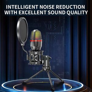 Me4usb Condenser Microphone RGB chiếu sáng máy tính điện thoại PS4 ps5 chơi game cạnh tranh phát sóng trực tiếp ghi âm và chỉnh sửa video - Product Image 4
