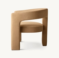 INES espace de vie tissu chaise de café simple salle à manger accoudoir chaise cuisine tapisserie d'ameublement canapé chaise usine meubles personnalisés