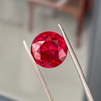 3mm-15mm Runde Laborgezüchtete Rubine Lose Edelsteine Rotes Taubenblut Maßgefertigt Auf Lager für Jubiläumsgeschenke