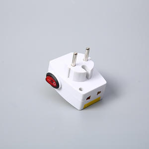 Adaptateur de voyage portable Tianhe Jinming Electric Appliances 7195N, prise universelle avec interrupteur, norme européenne - Product Image 4