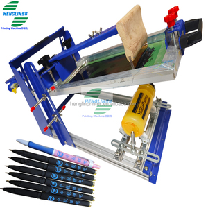 China Factory Wholesale Manual Silk Screen Printing Machine for Round Plastic Glass Paper Cup Mug Round Bottle