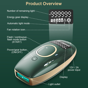 2025 xách tay IPL tẩy lông mặt nhạy cảm xung dài tẩy lông bằng laser cầm tay tại nhà máy tẩy lông nhỏ bằng laser - Product Image 4